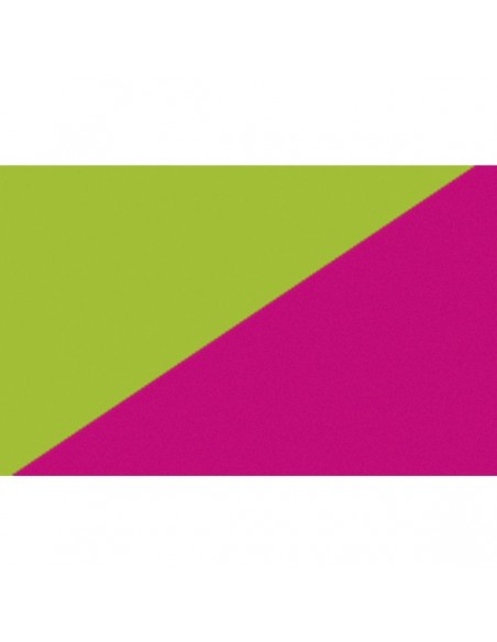 PAQUETE 50 BLONDAS MATE LISAS 2 COLORES Ø  60 cm. VERDE CLARO/FUCSIA  500 (10x50) * PVP 0.31  UNID.