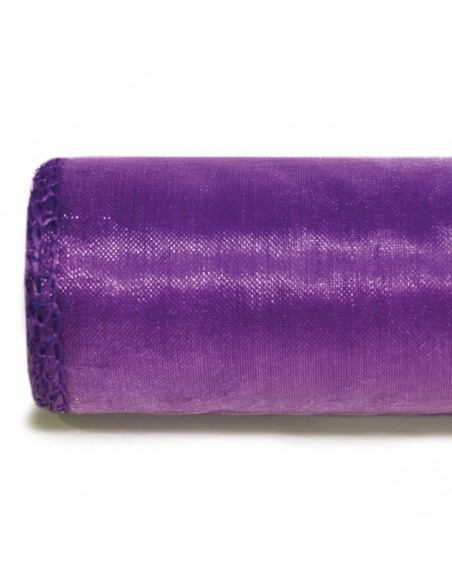 ROLLO DE ORGANZA VIOLETA   50 cm x 9,15 m. ( 10 YARDAS )