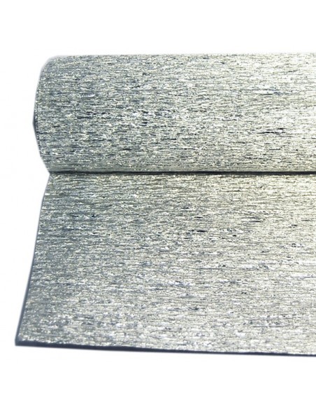 PAQ.5 ROLLOS PAPEL PINOCHO 180 grm.RESIST.AL AGUA 50 cm.anchox2,50 m.largo PLATA METALIZADO(PVP 3.00