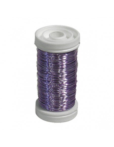 BOBINA DE ALAMBRE DE COBRE BARNIZADO 0.30 mm. x 100 grs. LAVANDA