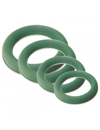 PAQUETE 2 AROS + BASE PLASTICO Ø 15 cm VERDE 64...