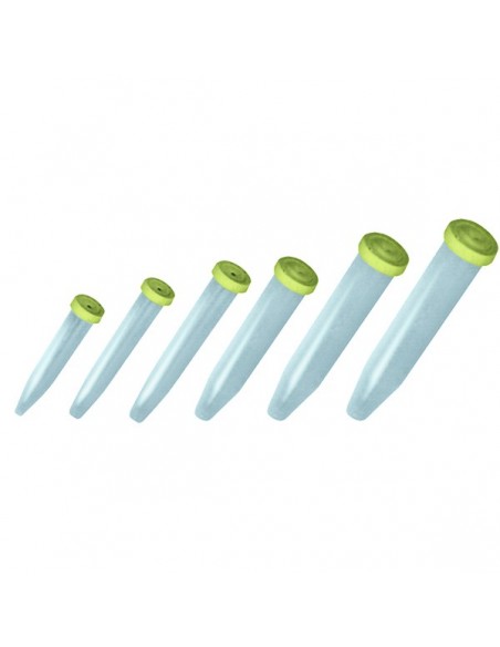 BOLSA 50 TUBOS DE AGUA PARA FLOR NATURAL C/TAPON Ø 1.8 x11 cm (16  ml.) TRANS. * PVP 0.09   UNID*