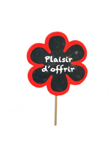 Flor de amdera Plaisir 8cm x50 roja