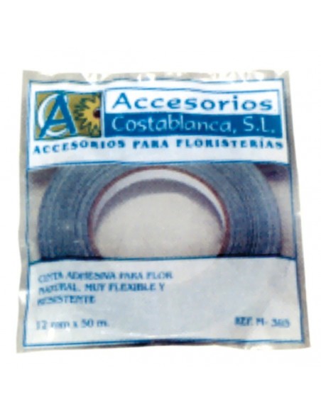 ROLLO CINTA ADH. AGUA  12 mm x 50 mtr. VERDE