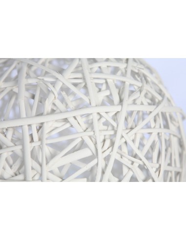 Bola de mimbre trenzado Blanco 40 cm