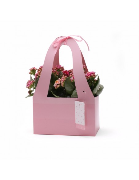 Caja bouquet Fashion 20/11,5x32,5cm rosa