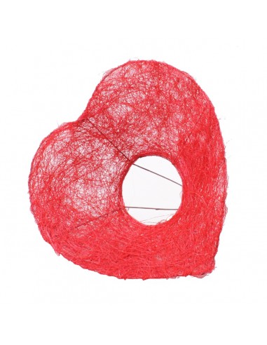 PAQUETE 10 SOPORTES SISAL  BOUQUET "CORAZON"...