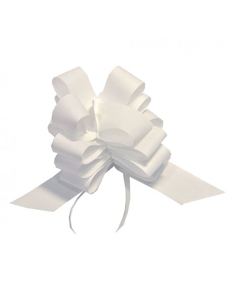 Lazo de Papel Kraft automático BLANCO 40 mm PAQUETE 30ud