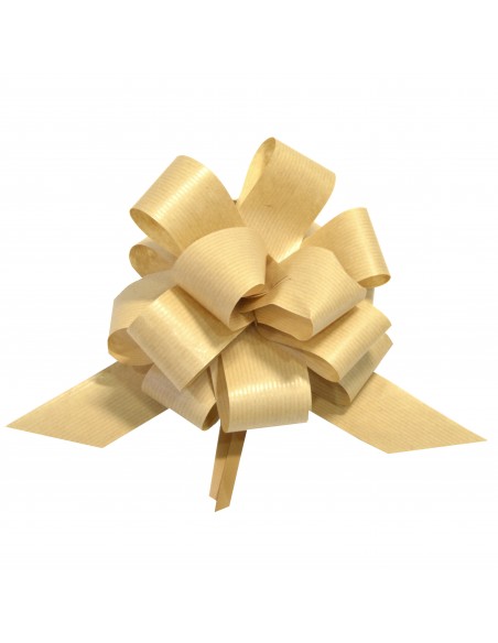 Lazo de Papel Kraft automático BLANCO 40 mm PAQUETE 30ud