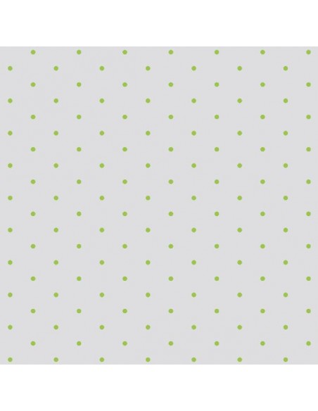 Celofán transparente 80 x 50 m puntos ordenados VERDE