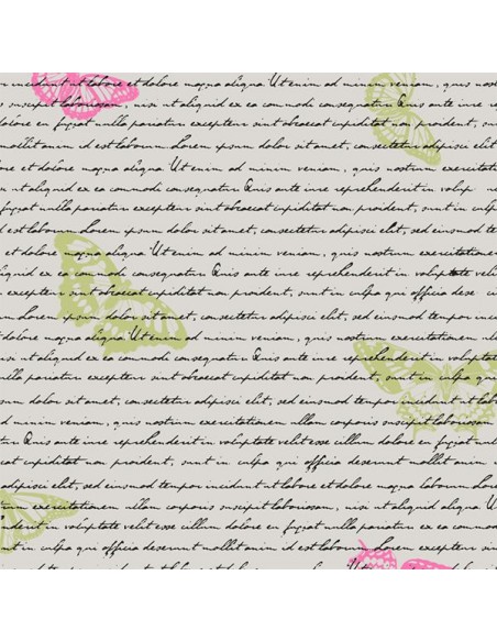 Celofán 70 x 50 m Mariposas/fondo blanco