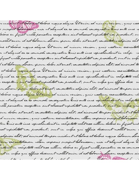 Celofán 80 x 50 m Mariposas/fondo transparente