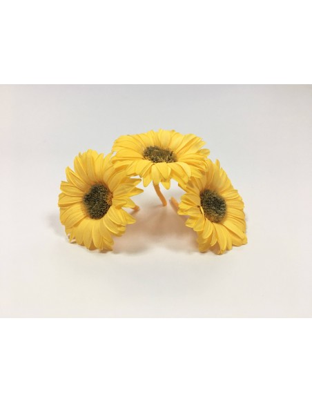 Gerbera mini amarilla x12