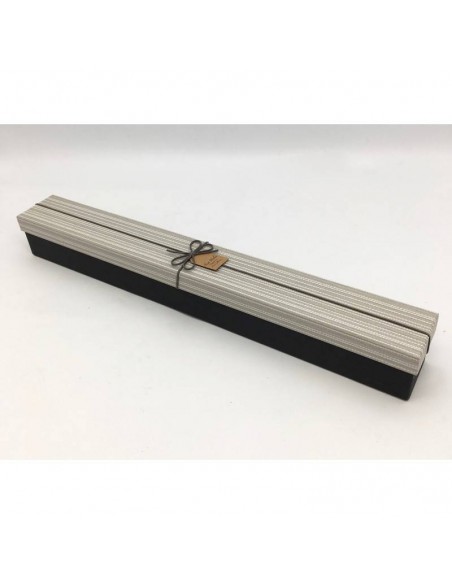 Caja regalo 65 x 8 negra/gris