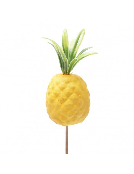 Piña Cocktail 8cm en palo 50cm amarillo