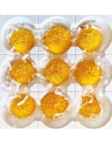 Pong pong preservado 9 unidades 4 cm (Ø) amarillo