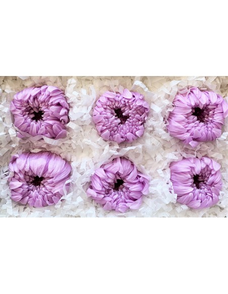 Crisatemo ringiku vintage 6 unidades 5cm (Ø) lila