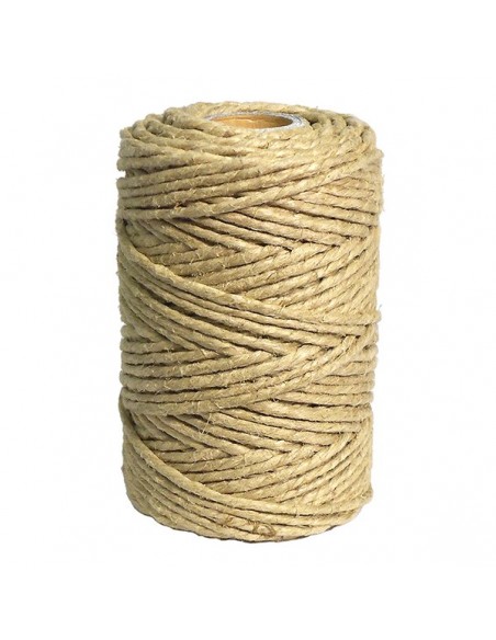HILO DE CÁÑAMO ROLLO DE 200 g. Ø 3 mm.  COLOR NATURAL