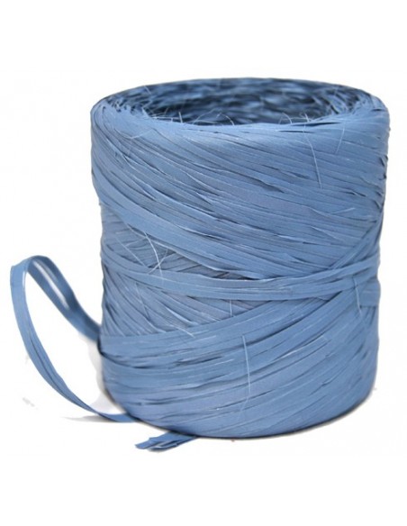 BOBINA DE RAFIA COLORES PASTELES ( RESISTENTE AL AGUA ) 200 m. AZUL