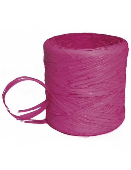 BOBINA DE RAFIA (RESISTENTE AL AGUA ) 200 m. FUCSIA