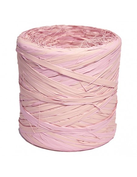 RAFIA BICOLOR RESISITENTE AL AGUA 200 mtr. ROSA-SALMON