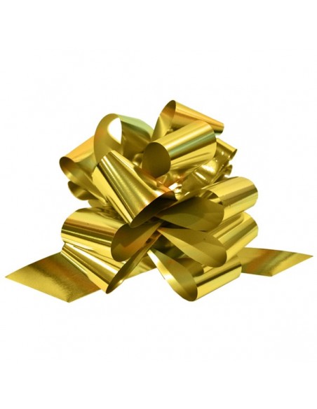 50 LAZOS AUTOMATICOS METALIZADOS 30 mm - Ø 130 mm. ORO  800 (16x50)