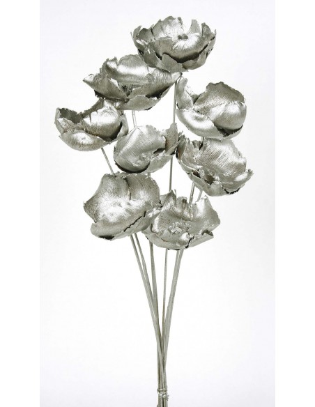 Palm cap Plata Metalizado 40 x 8-10 cms, 8 pcs
