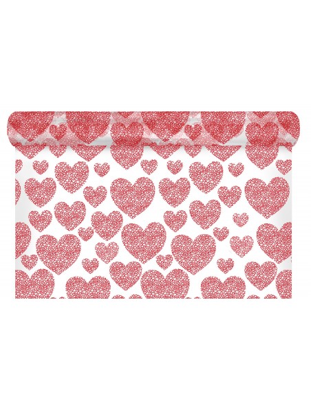 Bobina Polipropileno Transparente Palpitant Rojo 70 x 50