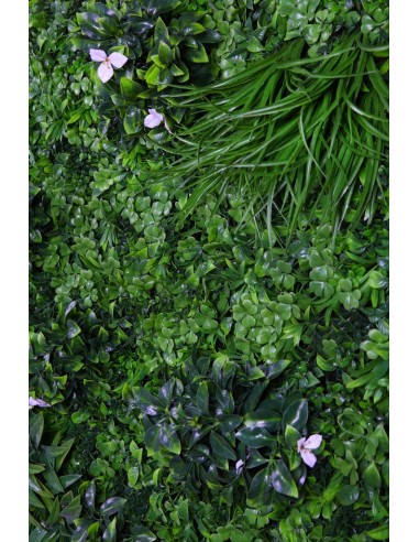 Placa de jardín vertical flores