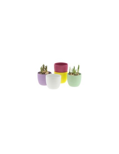 Maceta Cerámica Ribbel Ø10,3/6,5xH9cm Verde mate