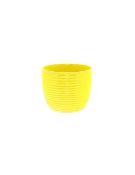 Maceta de cerámica Ribbel Ø10,3/6,5xH9cm ES9 Amarillo Mate