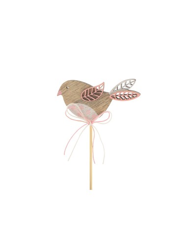 Pick Pajaro kiki 8cm x 50cm en palo rosa