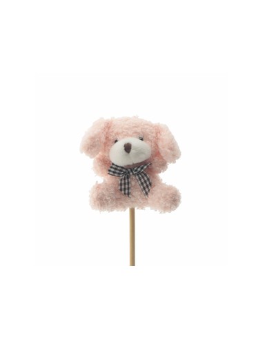 Pick Perrito Peluche 8.5cm Rosa