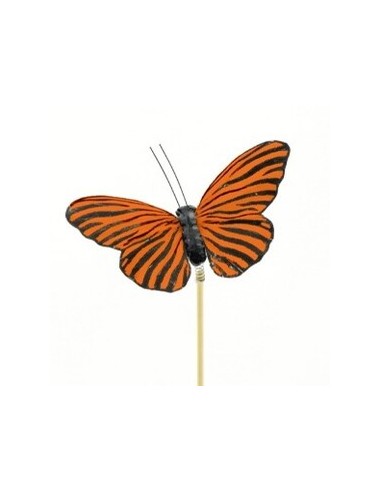 Pick Mariposa 5cm x 50cm el palo naranja