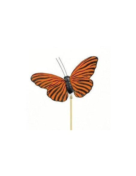 Pick Mariposa 5cm x 50cm el palo naranja