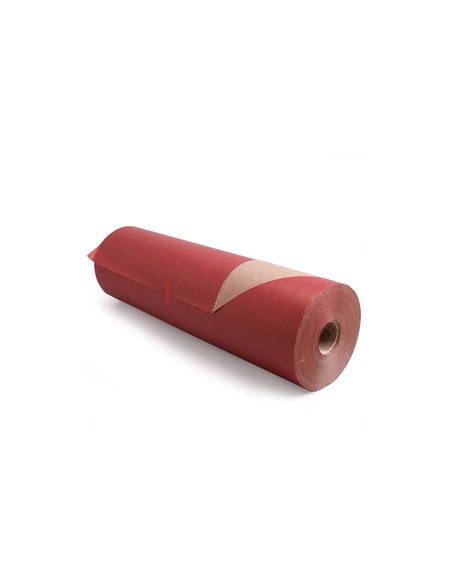 Bobina de papel kraft 60cm x 400m 50g/m2 rojo