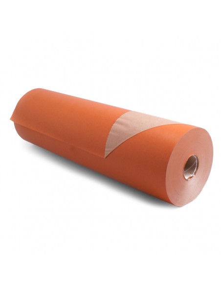 Bobina de papel kraft 60cm x 400m 50g/m2 Naranja
