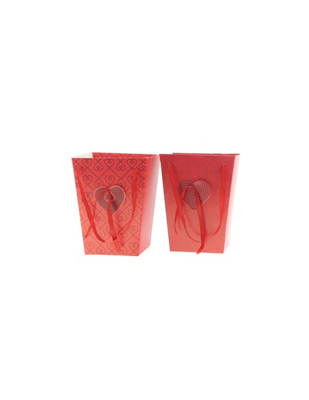 Cajita cartón Stella Corazón rojo 15x15x11 10und 2 modelos