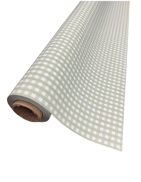 Bobina polipropileno duo mate Vichy verde 70 x 40m