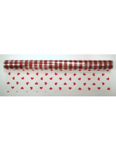 Bobina polipropileno corazones 70x50m