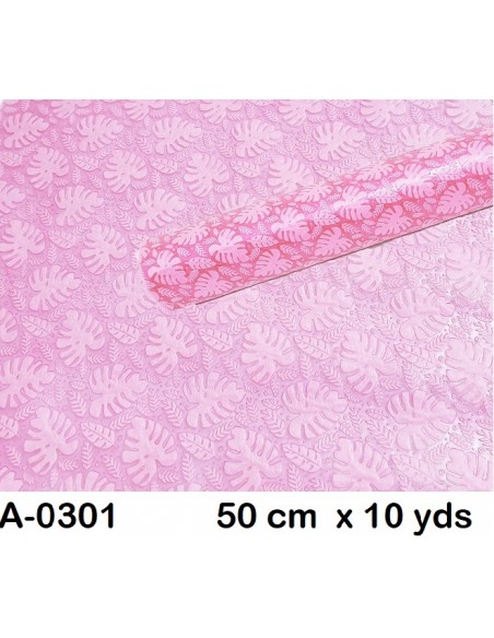 Envoltorio repelente al agua 50 cm x 10m Rosa