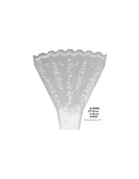 Bolsa para bouquet Blanco/Transparente 37/10 H.48 x 50und
