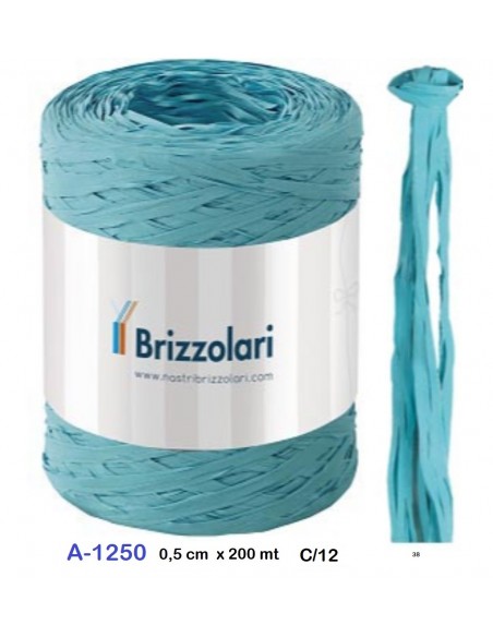 BOBINA DE RAFIA ( RESISTENTE AL AGUA ) 200 m. Turquesa