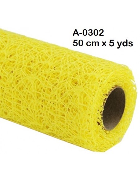 ROLLO DE SPIDER MESH 51 cm. x 4,55 m. ( 5 yardas ) Amarillo