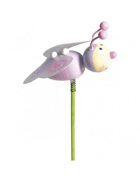 ( X12 Unid ) PALITOS ABEJA  Ø 5 x 50 cm. ROSA