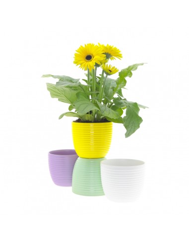 Maceta de cerámica Ribbel Ø10,3/6,5xH9cm roja