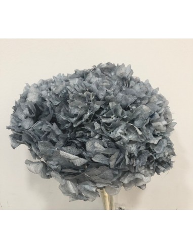 Hortensia Preservada Azul/Gris 20cm