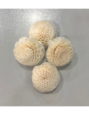 Flor Shola Crisantemo 5cm caja x18Und + Alambre