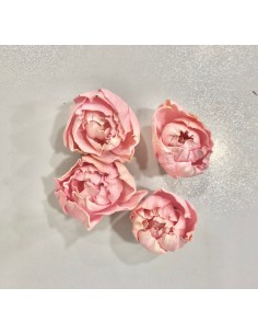 Flor Shola Peonia Rosa Vintage Mini 5cm x18und + Alambre