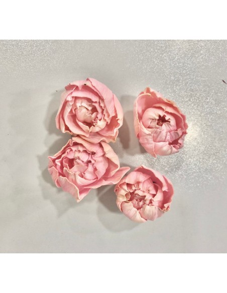 Flor Shola Peonia Rosa Vintage Mini 5cm x18und + Alambre